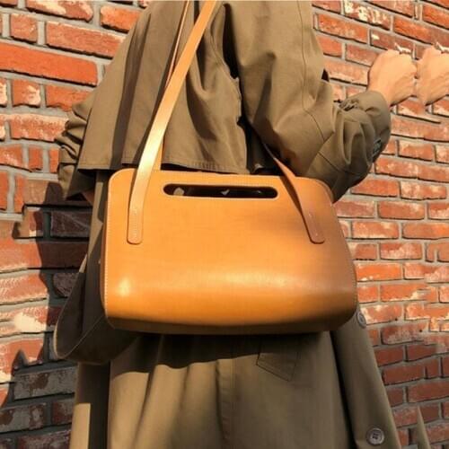 Simple Underarm Bag 2020 Trendy PU Leather Shoulder Bag Handbag Luxury High Quality Women Bags Designer Bolsa De Hombro