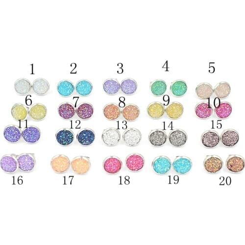 Qiaocaner Earrings With Stones