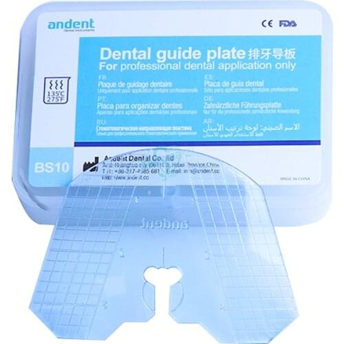 Dental laboratory Dental plastic guide plate teeth arrangement on denture acrylic work 1pcs