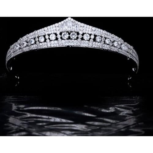 The Duchess of Calabrias Ruby Tiara Replica Tiara,Crystal Bride Tiaras for Bride,Prom,Party Head Accessories CH10414