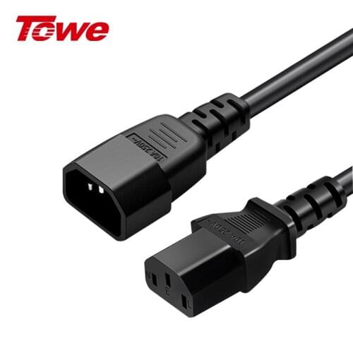 TOWE IEC 10A C13 to C14 Extension Cord Power Cable Server / PDU cabinet / UPS power extension cable