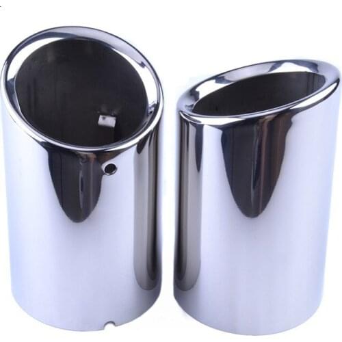 Zeroclearance Universal Stainless Steel Car Rear Round Exhaust Pipe Car Styling Muffler Tail Pipe For VW Golf Beetles