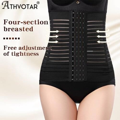 ATHVOTAR Shapewear Women Waist Trainer Corset Binders Body Shapers Slimming Underwear Belly Up To XXXL