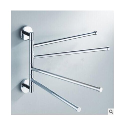 Vidric Movable Bath Towel Rack Stainless Steel Towel Bar Chrome Polished Chrome Black Towel Bars ELM17