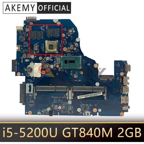 LA-B162P LA-B991P For Acer V3-572G E5-571G V5-572G E1-572 E5-531 laptop motherboard with i5-5200U CPU GT840M 2GB GPU Mainboard