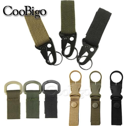 1pcs Nylon Webbing Carabiners Backpack Hanger Hook Olecranon Hook Keychain Outdoor Bag Clasp Belt Clip Water Bottle Hanger