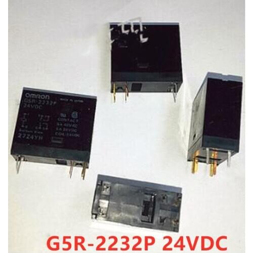 10pcs Relay G5R-2232P 24VDC 5A 6 feet, it is replace produce