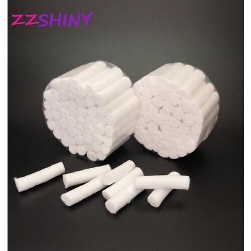 100pcs Dental Hemostatic medical cotton swab Cotton lap roll box of dental materials oral supplies