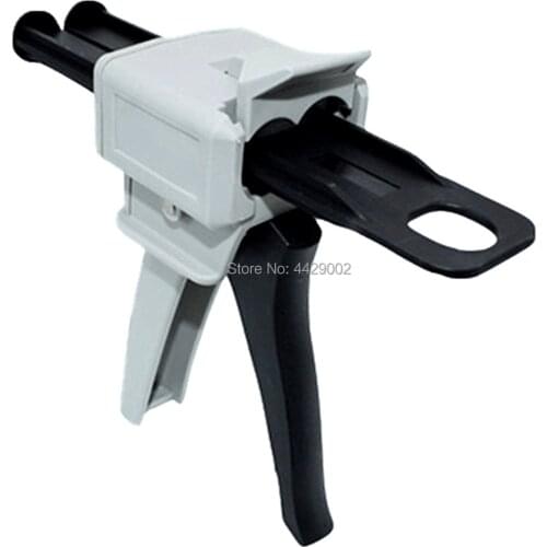 50ml 1:1 Dispensing Gun Epoxy Resin AB Glue Mixing Dispensing Caulking Gun 2-part Epoxies Manual Applicator Adhesive Dispenser