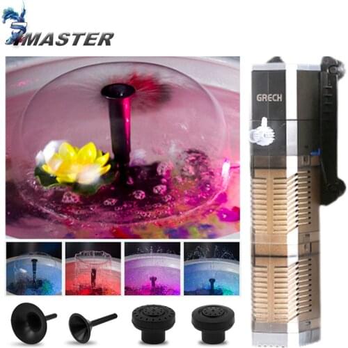 Sunsun Aquarium Filter Pump Super 5 In 1 Fish Tank Submersible Air Oxygen Internal Pump Aquarium diving fountain pump for filter