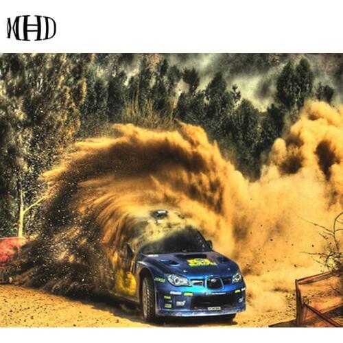 MHD diamond picture mosaic picture Full Round/square Diamond Embroidery Mosaic Desert car Handicrafts Home Decoration