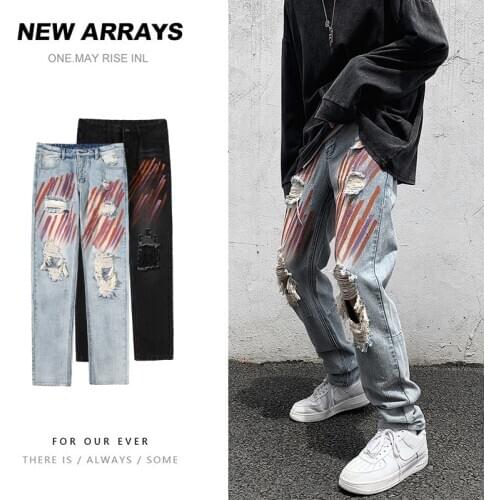 CHAXIAOA Mens Autumn Jeans