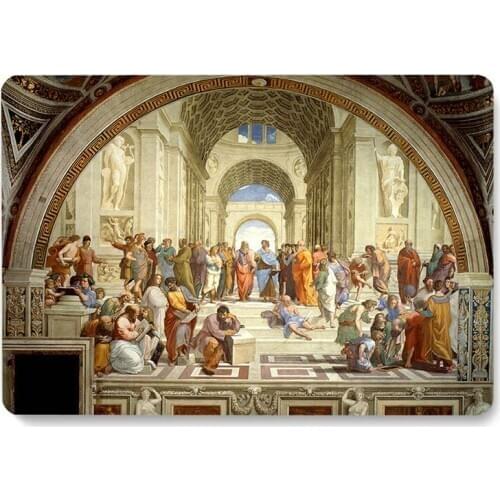 The School of Athens Art Pattern Laptop Case For MacBook Retina Air 11 12 13.3 New Pro 15.4 16 inch Cover shell