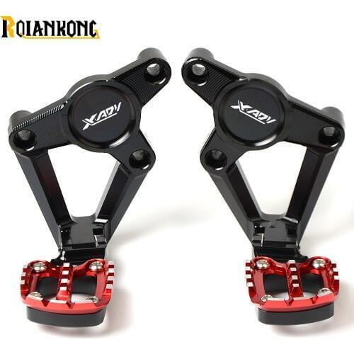 CNC Motorcycle Folding Rear sets articular footpeg Foot Pegs Footrest Passenger For honda X-ADV XADV X ADV 2017 2018 LOGO