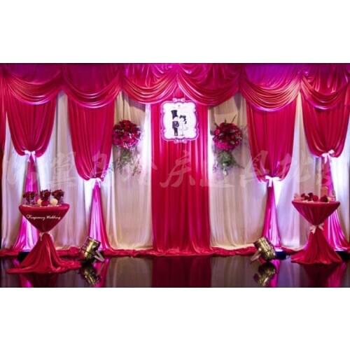 Hot 3m*6m wedding stage curtain Wedding Backdrop Mariage decoration Compound wedding background