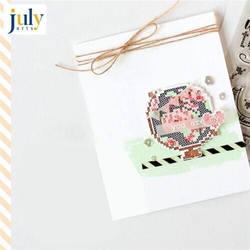 Julyarts New Stamps and Dies 2018 Scrapbook Dies Metal Cut Cardstock Irregular Figure Stencil Background Decoration