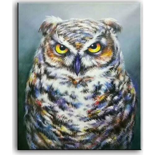 Oil painting The owl hand-painted Home decoration painting famous high quality Modern artists painting 18010601