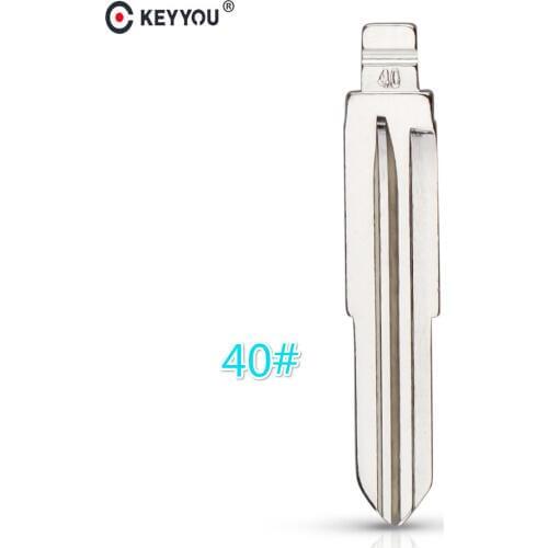 KEYYOU Car Key Blade for Chevrolet Epica Uncut Key Blade Replacement Remote Folding Flip NO.40 Replacement Key Blade