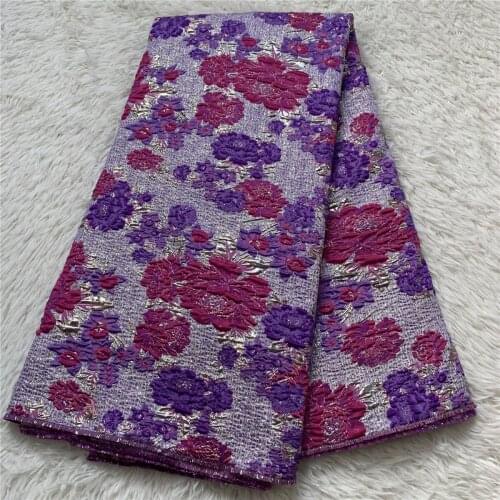 2021 Latest Beautiful Brocade Jacquard Lace Fabric Gold New designs African Nigerian French Lace for Wedding Dress YXZ002