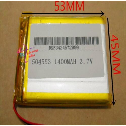 Best battery brand 504553 3.7V 1400mAh 504555 lithium polymer battery MP3 4 5 navigation instruments and other common battery