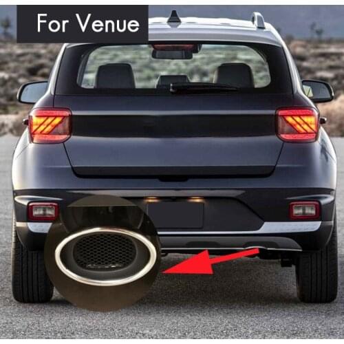 For Hyundai Venue 2019-2020 Stainless Steel Rear Exhaust Muffler Tip End Pipe Auto Parts
