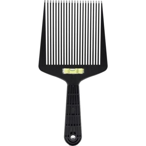 Hair Trim Accessories Foam Clip Comb Comb Hairdresser Styling Hair Comb Non-Slip Handle Plastic Flat Top Comb