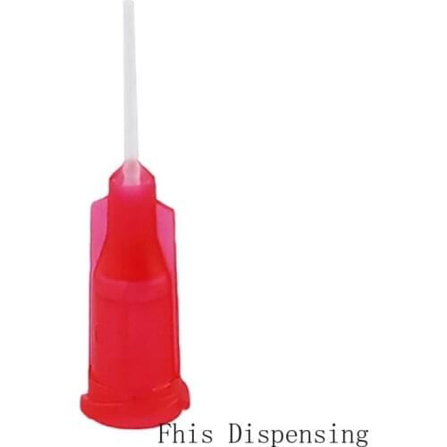 25G Glue Dispensing Needle Tube Length 12.7mm 0.5 Inch PP Flexible Needle Pack of 20