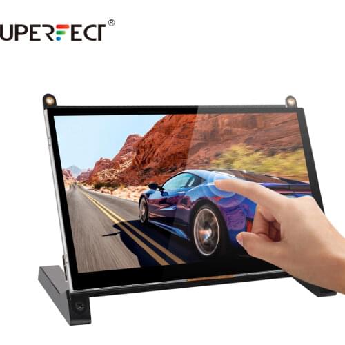 UPERFECT Raspberry Pi Portable Monitor 7inch Touchscreen Display IPS 1024x600 Built-in Dual Speakers for RaspberryPi 4 3 2