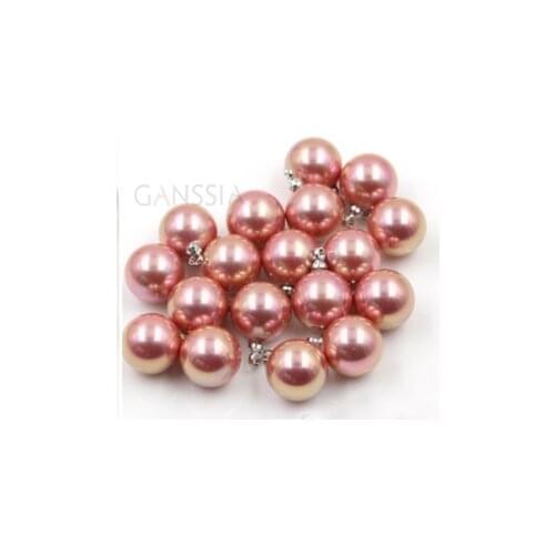 10pcs/lot Size:10mmFlamboyantRose Red Circular Resin Pearl Silver Shank Button for Clothing Woman Kids Decorative(SS-2288)
