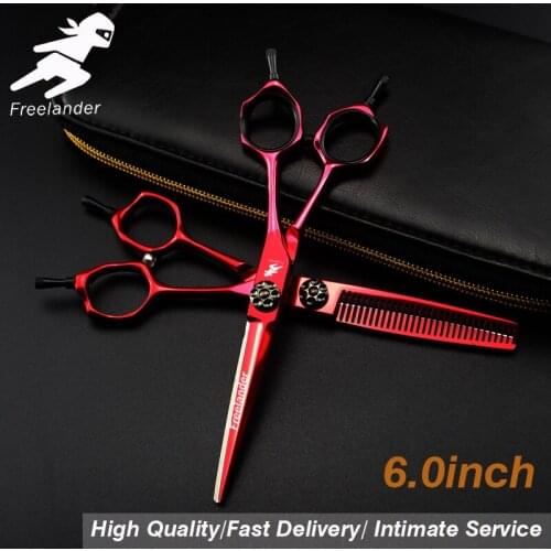 6.0 Sale Silver Japanese Hair Scissors Cheap Hairdressing Scissors Thinning Shears Hairdresser Shaver Haircut Model Number Teeth