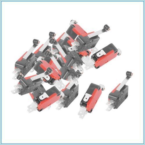 10Pcs V-156-1C25 Snap Roller Hinge Lever SPDT Momentary Micro Limit Switch