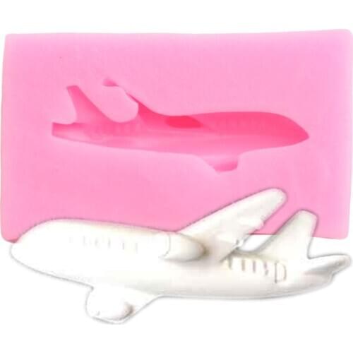 Plane Silicone Molds DIY Cupcake Topper Fondant Cake Decorating Tools Sugarcraft Candy Chocolate Gumpaste Mould Clay Resin Mold