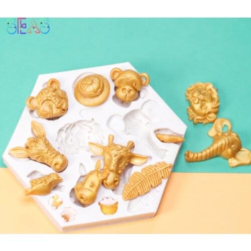 Free Shipping Zoo Silicone Molds For Baking Pastry Tools Accessories Silicone Molds Candy Bar Bake Mold Kitchen Baking Tools