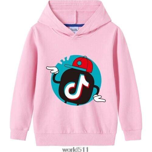 Tik Tok Boy hoodie 2021 Autumn winter Kid Sweatshirt Cotton Top Girl Long sleeve Pullover Children 2-12y Hip hop clothes