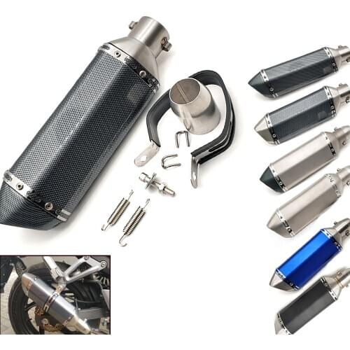 51MM Universal Motorcycle modified exhaust pipe muffler Exhaust System For Kawasaki z1000 sx gtr 1400 zx 6r 10r zx10 r zzr 600