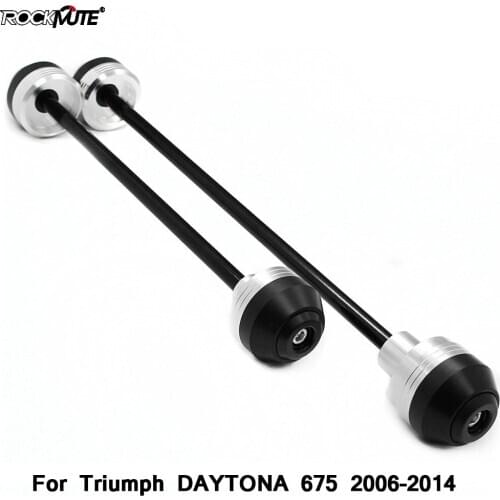 Motorcycle Front Rear Wheel Falling Protector Pad For Triumph DAYTONA 675 2006-2014 Axle Fork Crash Sliders