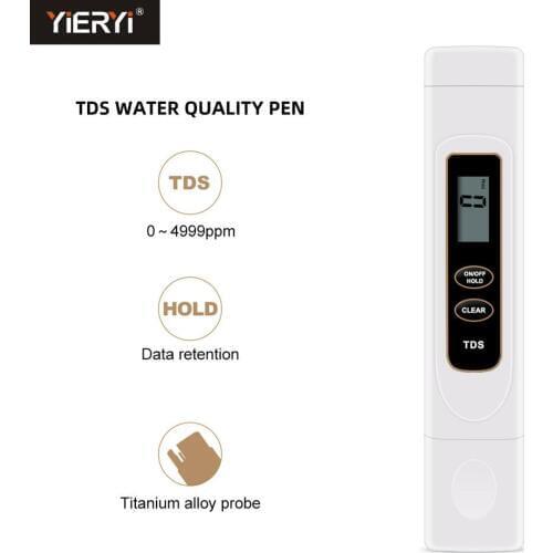 2019 Digital TDS Water Meter for testing hydroponics gardening pools spas aquariums reef tanks water Filter drinking water