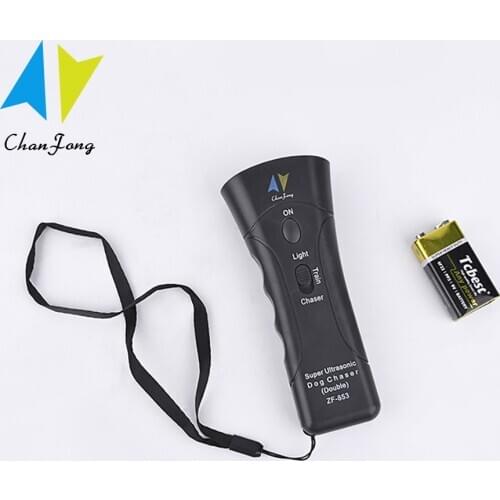 Handheld Ultrasonic Dog Repellent Control Trainer 3 in 1 Pet Cat Dog Repeller Anti Barking Stop Bark Training Tool With Battery