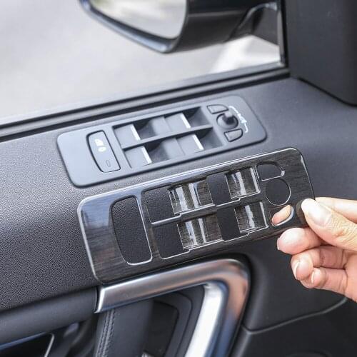 4 Pcs For Land Rover Discovery Sport 2015-2018 Window Lift Button Frame Trim Car Accessories ABS