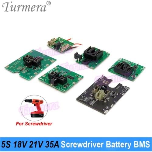 5S 18V 21V 35A BMS Electric Drill 18650 Lithium Battery Protect Board Balance With DC Plug for Screwdriver Batteries Use Turmera