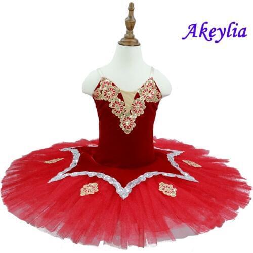 Kitri Don Quixote Ballet Tutus Skirt Classical Ballerina Stage Costume Women Adult Black Red Professional Ballet Tutu Costume