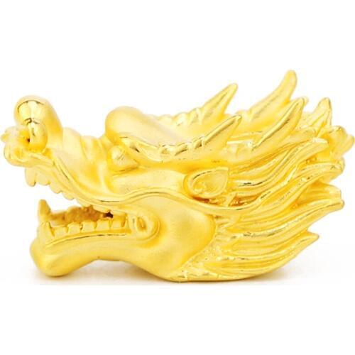 Pure 999 Yellow gold Dragon bracelet luxury designer man bracelet 2.86g