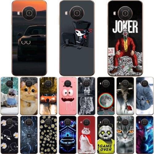 For Nokia X10 Case Wolf Silicon TPU Fundas for Nokia X20 Cat Animal Shell Bag Housing Phone Cases