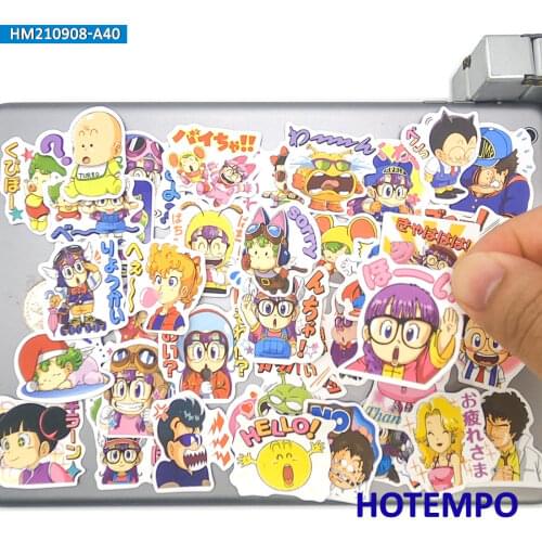 40pcs Anime IQ Dr. Style Cute Arale Cartoon Girl Fun Mini Diary Stickers Pack for DIY Stationery Scrapbook Phone Laptop Sticker