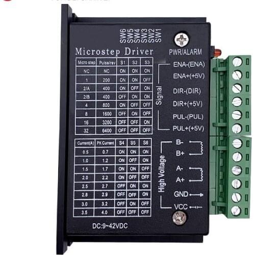 3pcs Stepper Motor Driver TB6600 for Nema 23 Nema 34 42/57/86 Nema 17 4A DC 9-40V 1 axis Stepping Motor CNC Engraving Machine