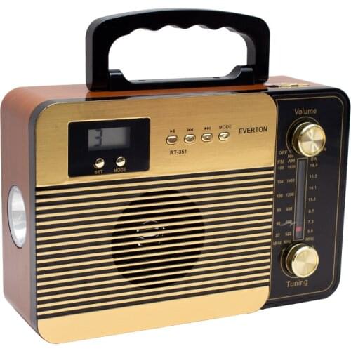 EVERTON RT-351BT USB/SD/FM/AW/SW/AUX/BLUETOOTH SUPPORTED MUSIC BOX