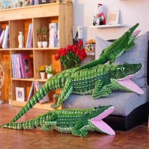 Fancytrader Giant Stuffed Crocodile Plush Toy Soft Big Realike Alligator Animals Doll