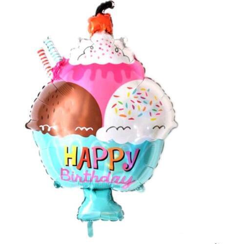 Hawaii Party Ice Cream Foil Balloon Babyshower Birthday Party Decoration Adult Kids Inflatable Ballon Wedding Decoration Balloon