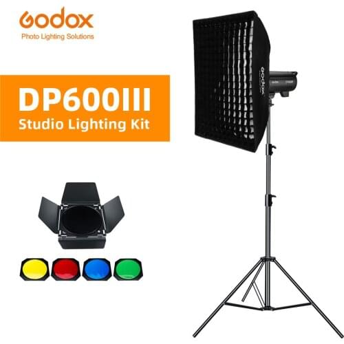 Godox DP600III 600W GN106 2.4G Built-in X System Studio Strobe Flash Light for Photography Lighting Flashligh