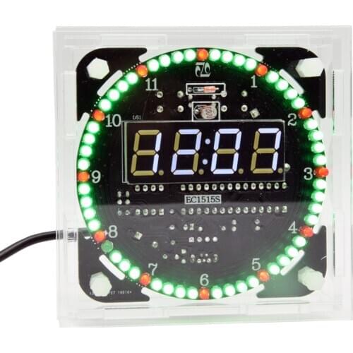 Intelligent Light Control Music Electronic Alarm Clock Third Generation DIY Parts with Temperature Display Digital Clock